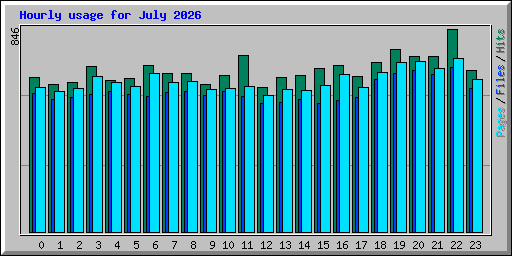Hourly usage for July 2026